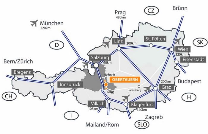 Обертауэрн как добраться - карта