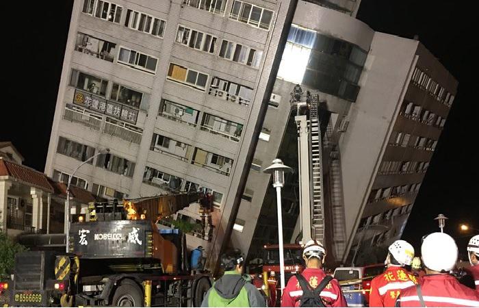 Землетрясение на острове Тайвань фото