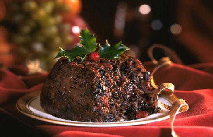 Английский рождественский пудинг фото