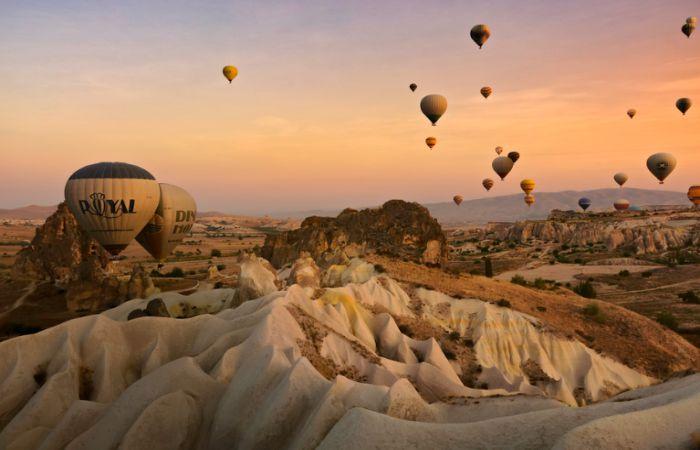 Каппадокия на карте Турции