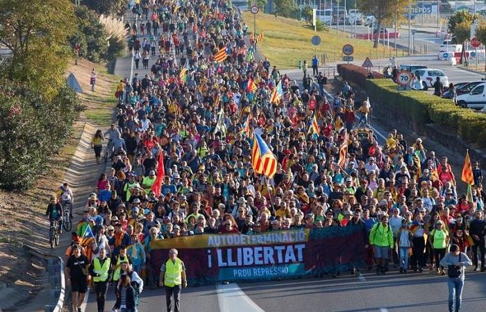 Обстановка в Барселоне: акции протестов и марш за независимость Каталонии