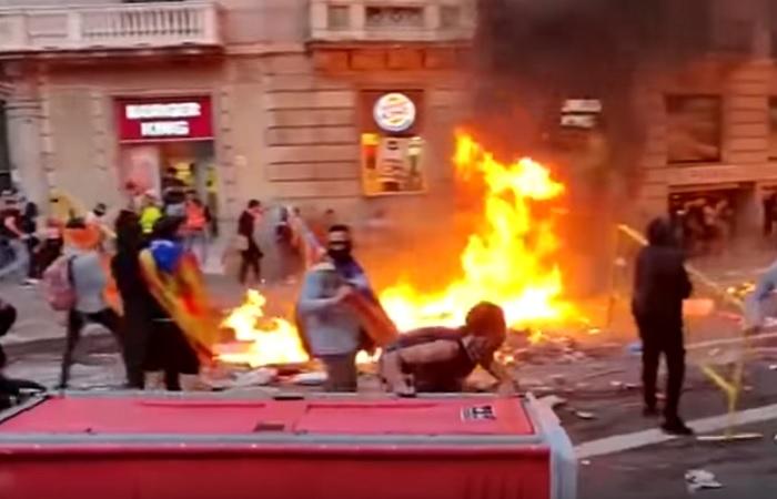 Уличное насилие в барселоне