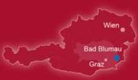 Бад Блюмау на карте Австрии