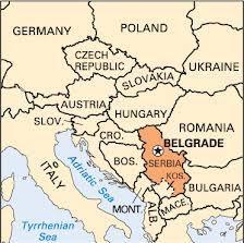 Белград на карте Сербии и Европы