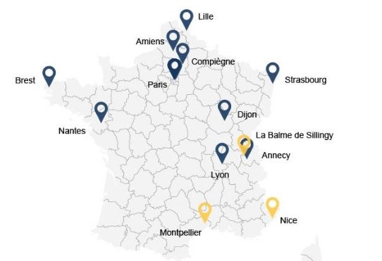 Карта распространения коронавируса во Франции