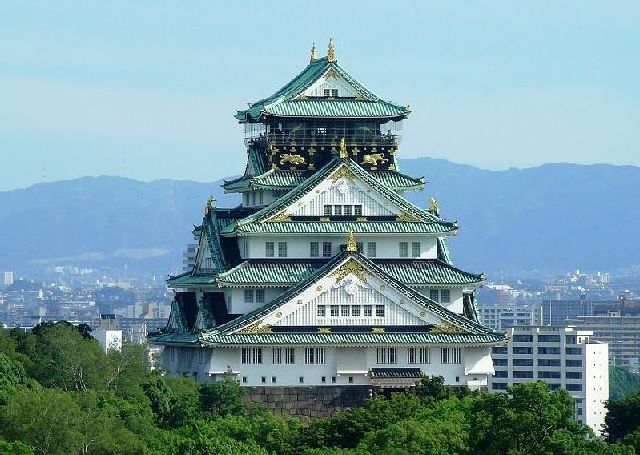Осака Япония, замок 332;saka-j333;