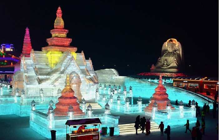 Харбин фестиваль снега и льда 2020фото