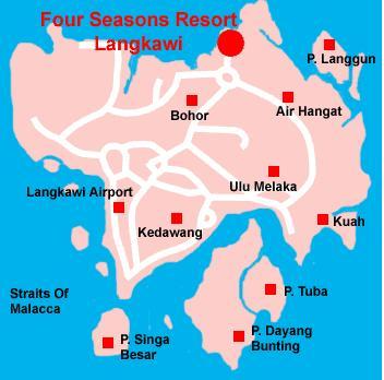 Four Seasons Langkawi карта как добраться