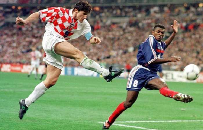  Полуфинальный матч между сборными Франции и Хорватии в 1998 году, фото