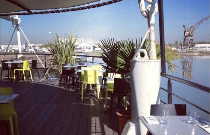 Корабль-ресторан I Boat, карта путешествия по Бордо