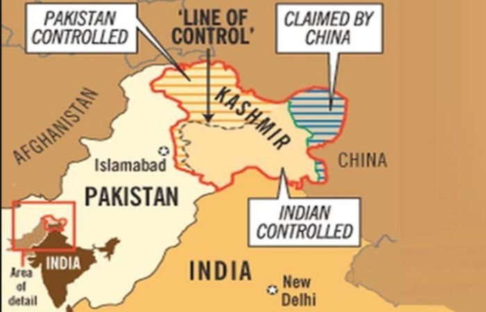 Индо-пакистанский конфликт карта