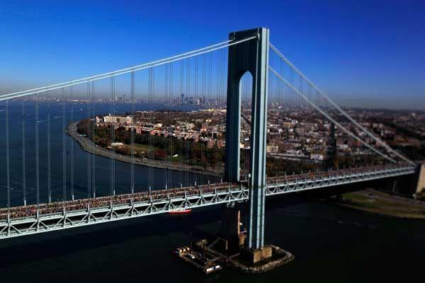 Картинки Нью-Йорка, мост Верразано