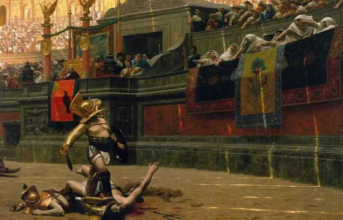 Гладиаторские бои в Колизее