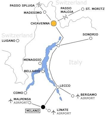 Мадезимо на карте Италии