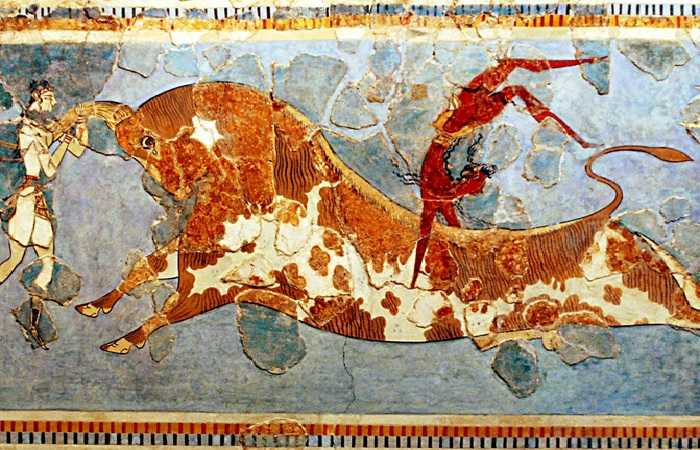 Музеи острова Крит, фреска минойского периода