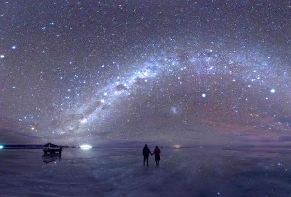 Уюни при свете звезд, необычные путешествия Боливия