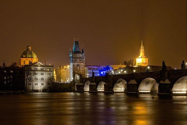 Карлов мост, Новый Год в Праге