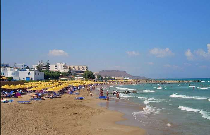 Коккини Хани - пляжный курорт рядом с Ираклионом на Крите
