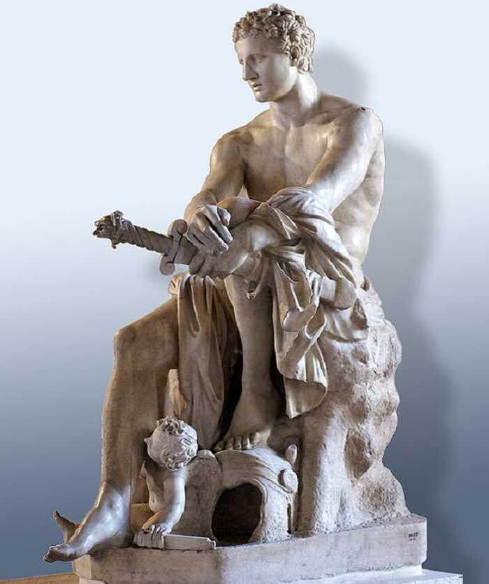 Скульптура Арес, экспозиция Палаццо Альтемпс