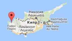Полис, Кипр на карте острова