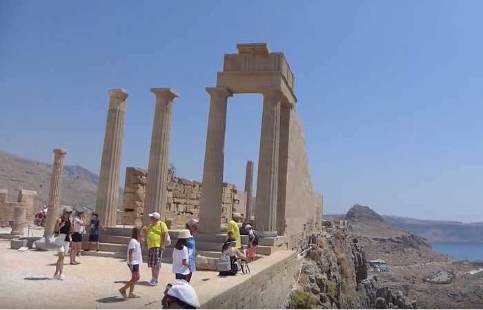Родос достопримечательности, акрополь Линдоса и храм Афины
