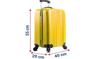 Регистрируемый багаж: сумка 10 кг, габариты ( размеры)