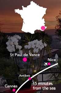 Сен Поль де Ванс на карте