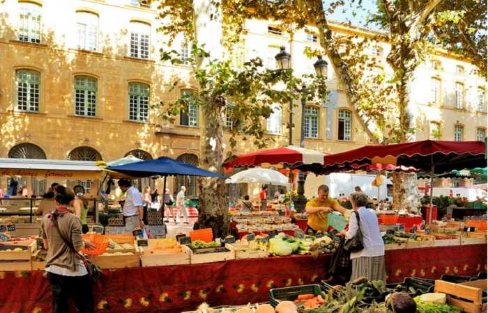Антиб, окрестности Сен Жан Кап Ферра, провансальский рынок 