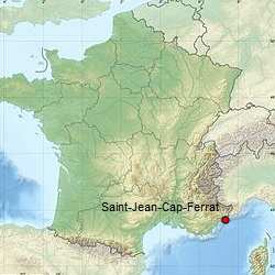 Сен-Жан Кап-Ферра на карте Франции