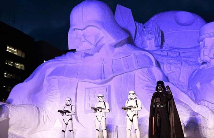 Снежный фестиваль в Саппоро, снежные скульптуры