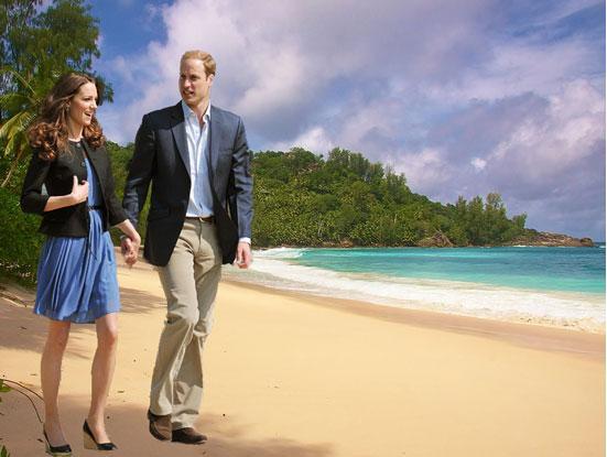 Принц Вильям и его жена Кейт на Сейшелах (медовый месяц, 2011 год)