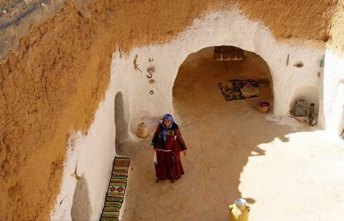 Подземные жилища Матмата в Тунисе