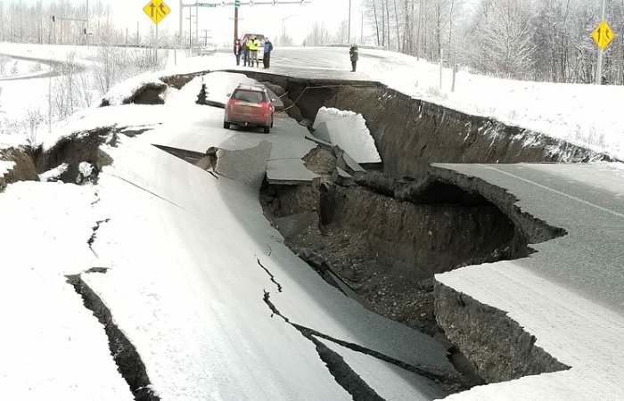 Разрушительное землетрясение на Аляске, Анкоридж